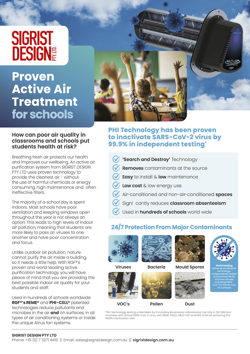 Active Air Purification in Schools