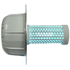 Catalytic unit for insertion into a duct air flow