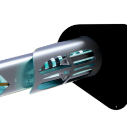 Catalytic air purification unit for insertion into a duct